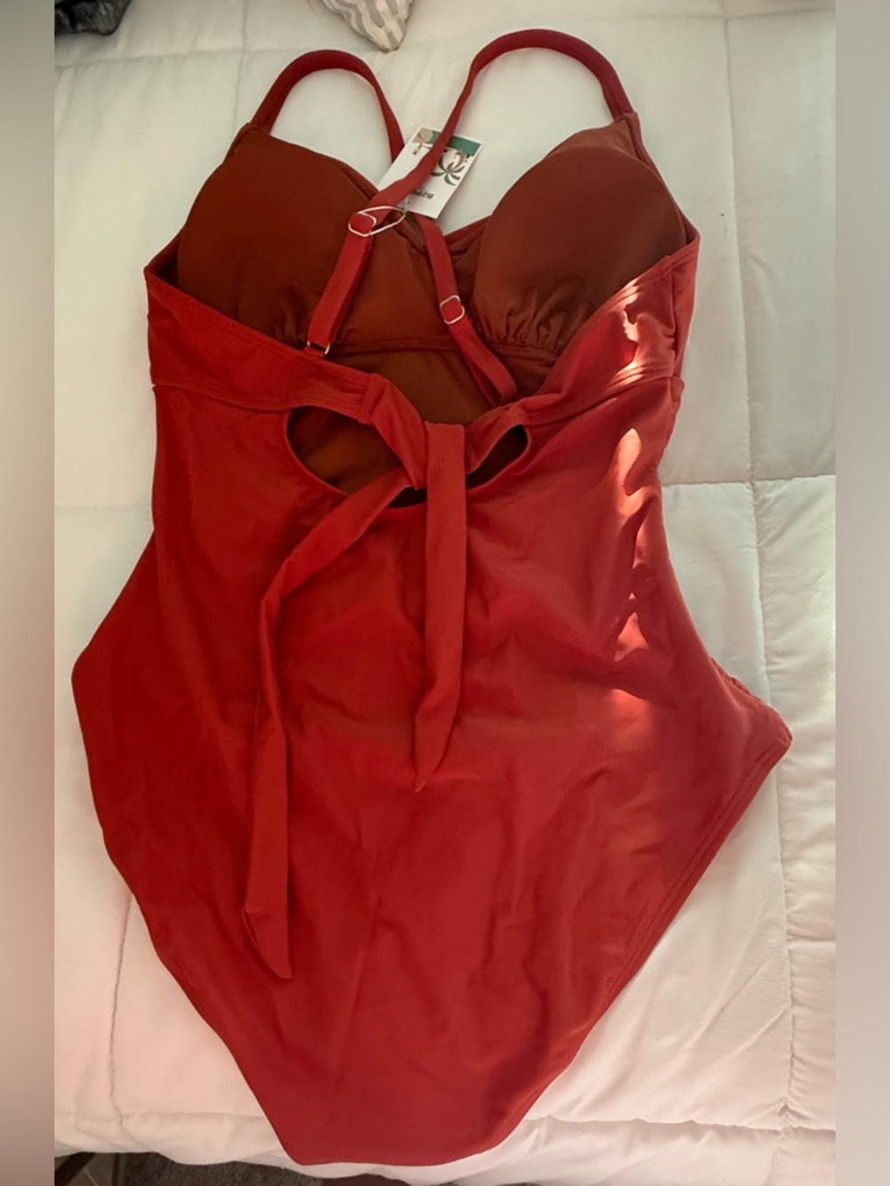 One Piece Swimsuit Tummy Control Front Cross - Picture 4 of 4